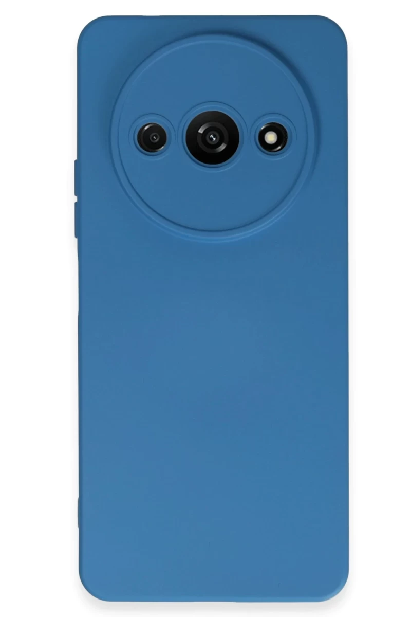Xiaomi Redmi A3 4G Uyumlu Kılıf Nano içi Kadife Silikon - Mavi