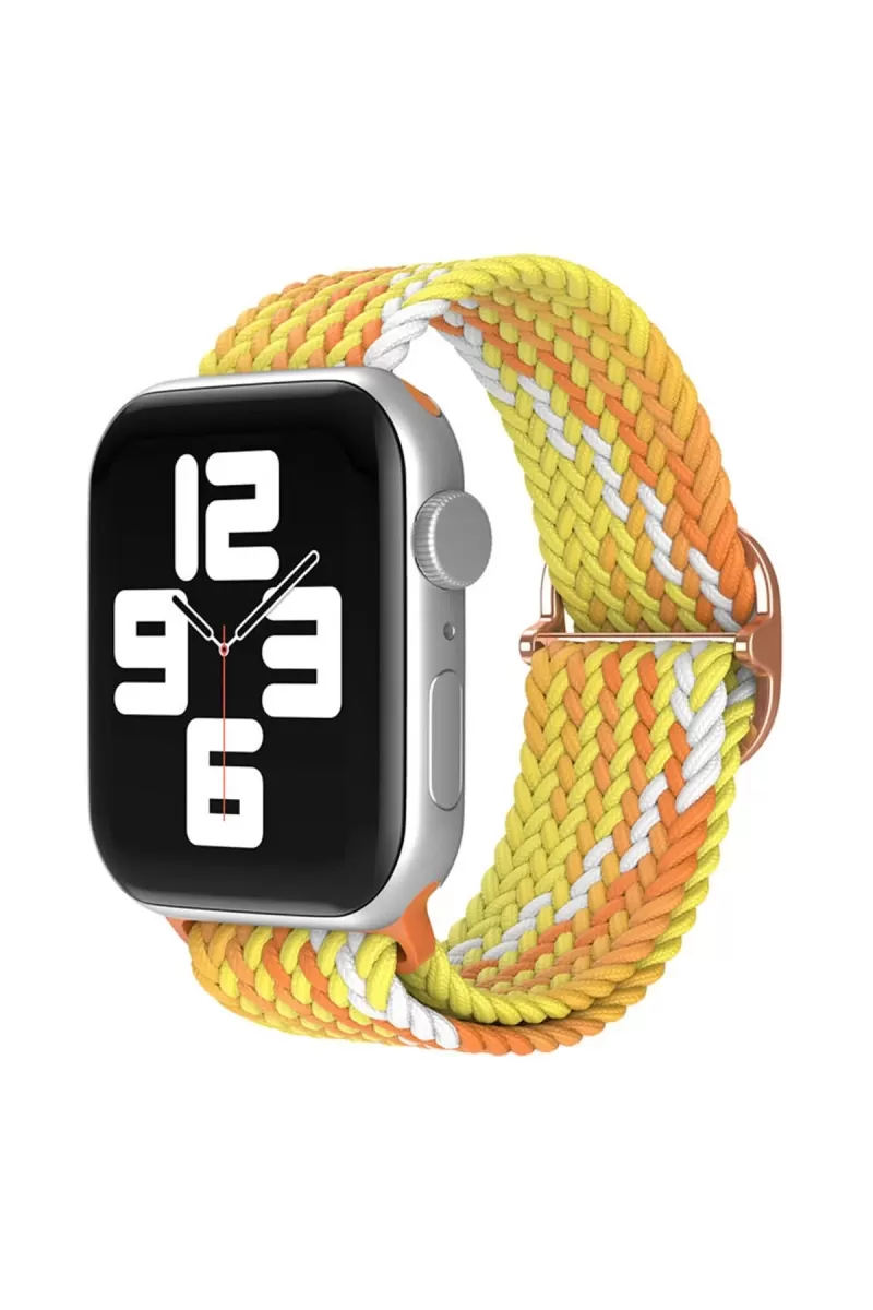 Apple Watch 38mm Uyumlu Star Kordon - Turuncu-Sarı