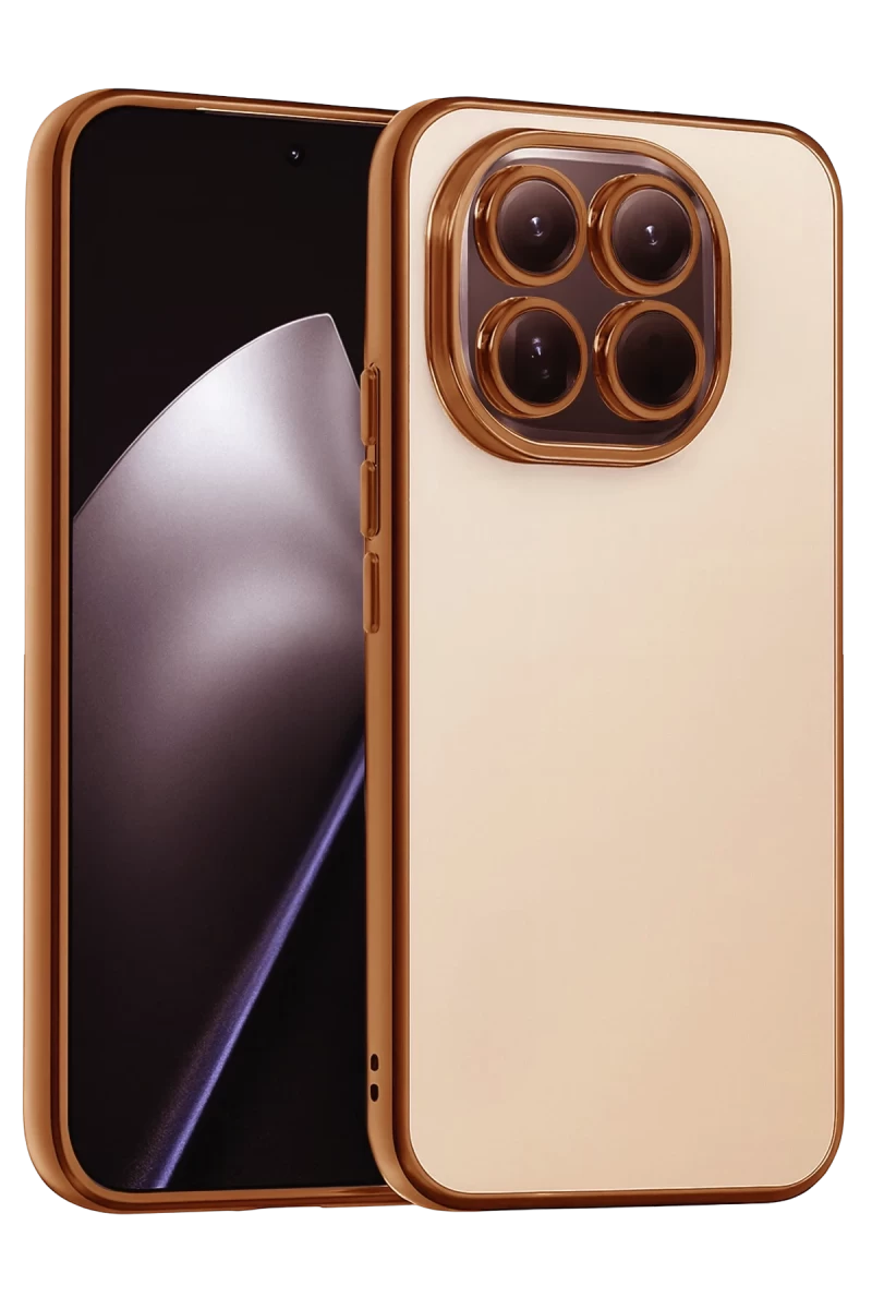 Xiaomi Mi 15 Uyumlu Lensli Silikon - Çöl Titanyum