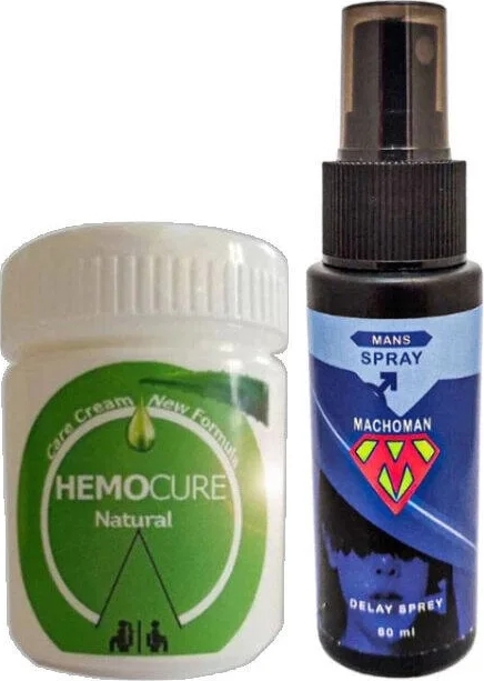 Süper Hemocure Natural Kremi 50 ml + Erkeklere Için Sprey