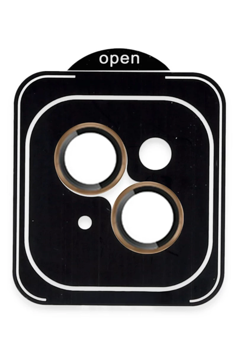 Joko Apple iPhone 13 Uyumlu PVD Metal Kamera Lens - Gold