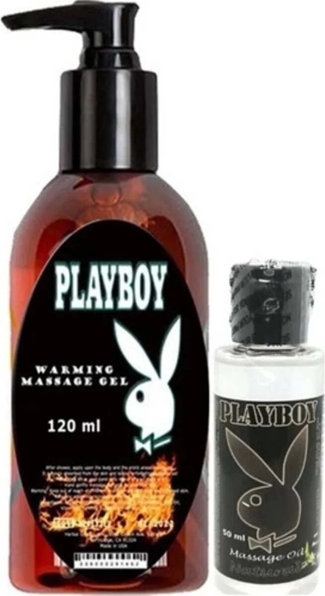 Süper Playboy Aromaterapi Isıtıclı Massage Oil 120 ml + Natural Aromalı Vücut Masaj Yağı 50 ml