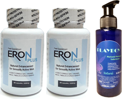 Playboy Lubricant 125ML  Jel +2 Adet Eron Plus 60LI Erkeklere Özel