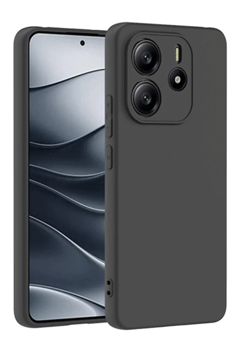 Xiaomi Redmi Note 14 4G Uyumlu Kılıf First Silikon - Siyah