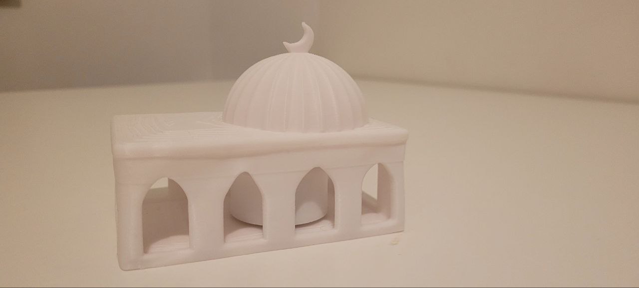 Cami Formlu Tealight Mumluk Dekoratif Mum Tutucu Ramazan Süsü
