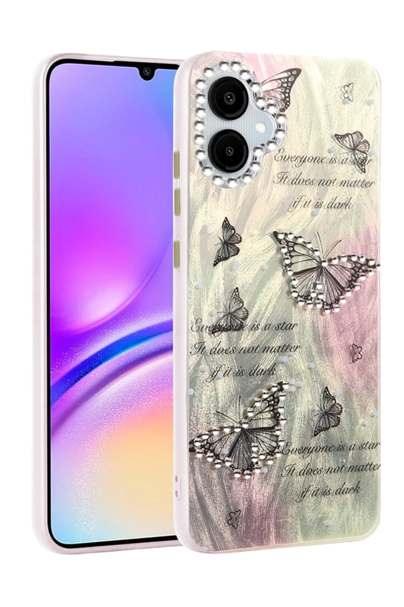 Samsung Galaxy A06 Uyumlu Kılıf Blade Aynalı Desenli Kapak - Desen 6