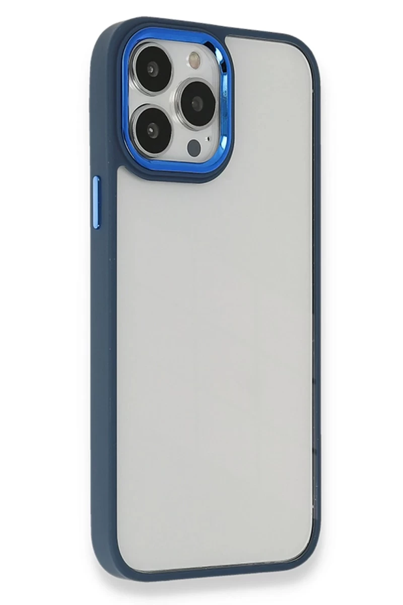 Apple iPhone 14 Pro Uyumlu Kılıf Dora Kapak - Mavi