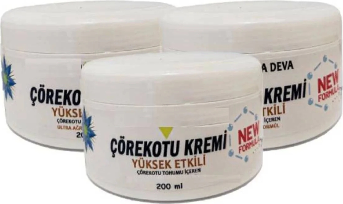 Çörek Otu Kremi White Box 200 ml Bakım Masaj Kremi x 3 Ad