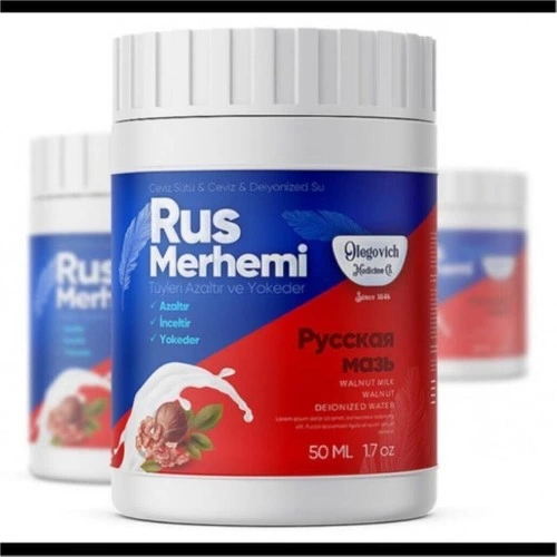 Rus Merhemi Medicine Rus Merhemi 50 ml Tüy Dökücü - Tüy Azaltıcı 2li Set - 000031KI