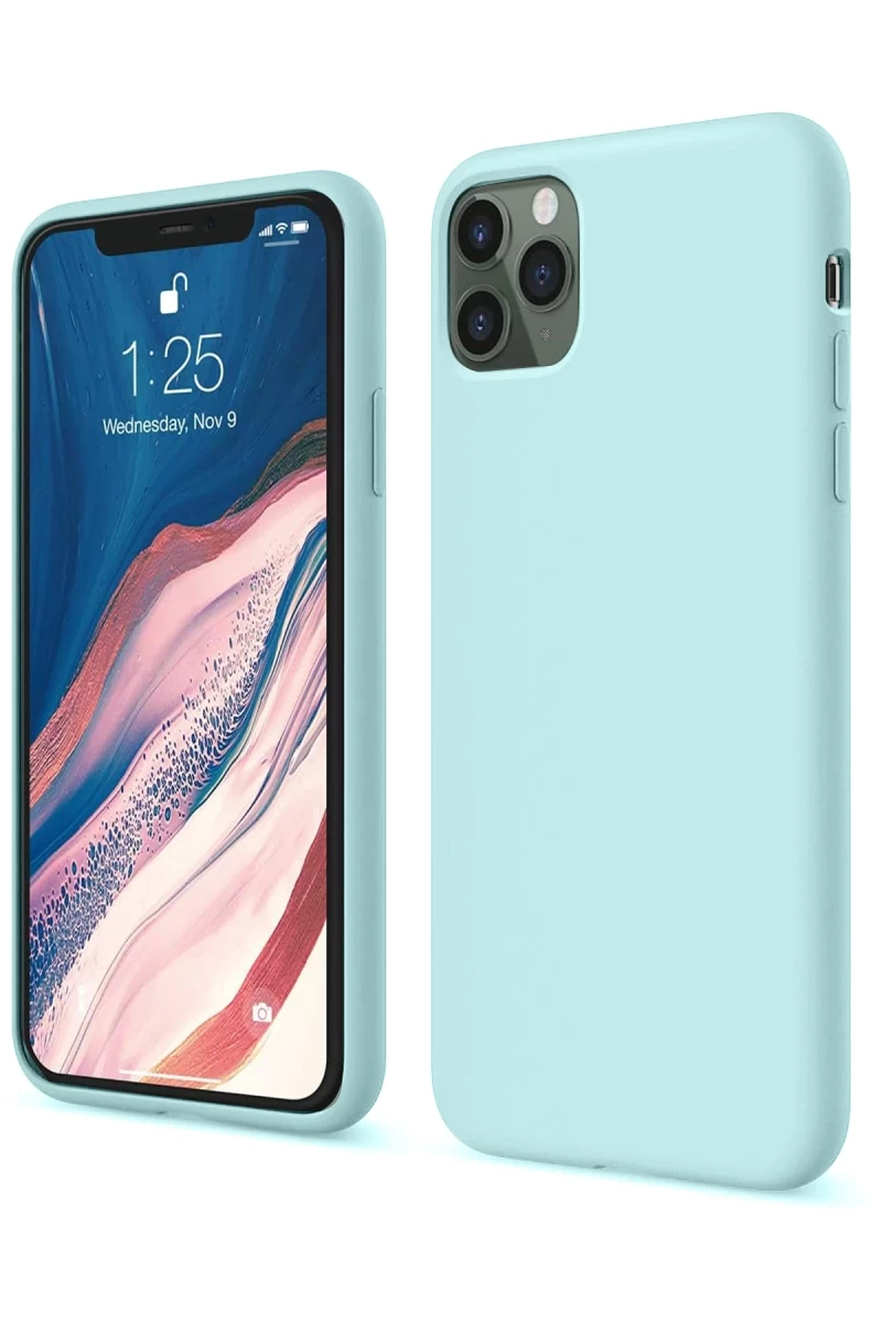 Apple iPhone 11 Pro Uyumlu Kılıf First Silikon - Turkuaz
