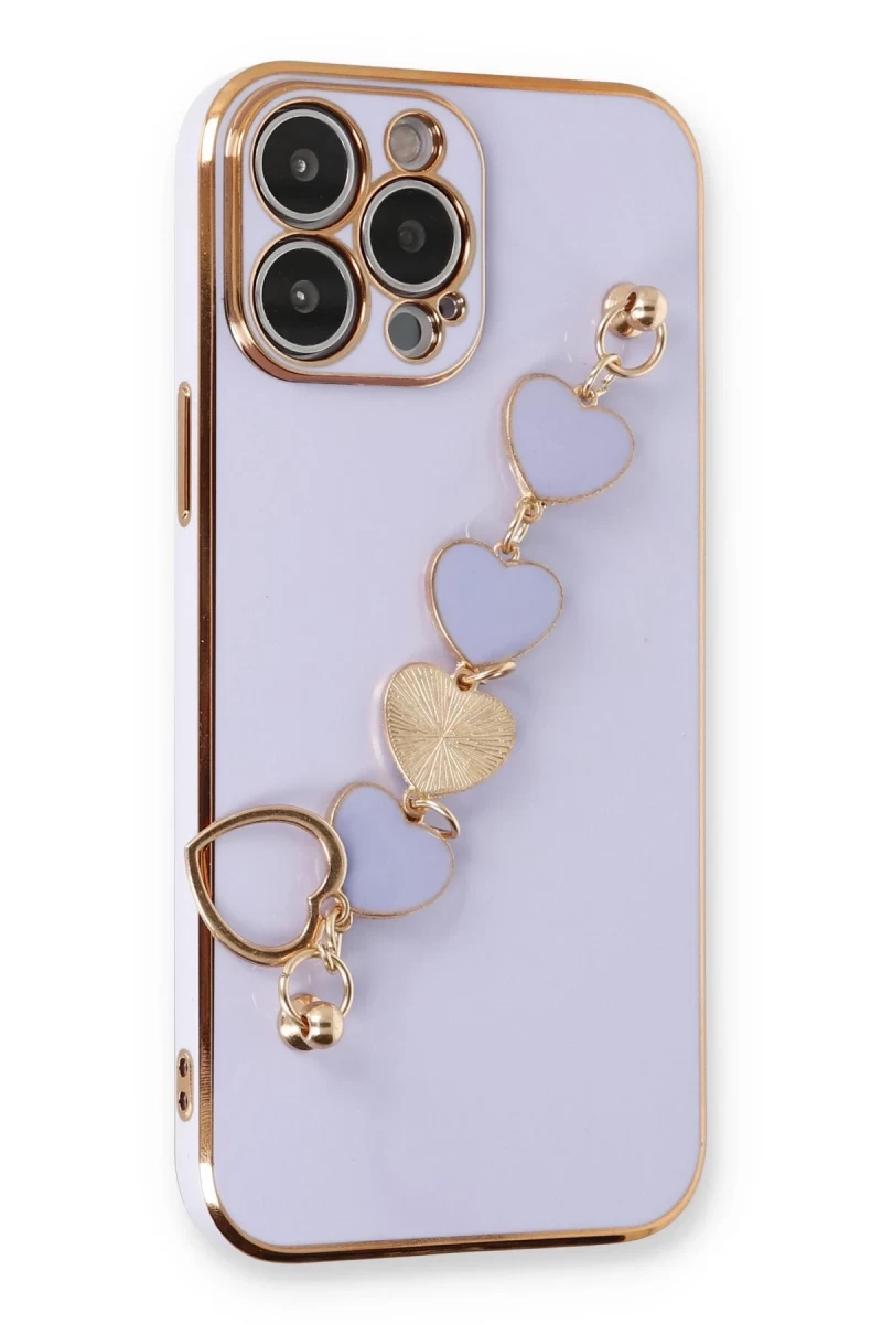 Apple iPhone 14 Pro Uyumlu Kılıf Esila Silikon - Lila