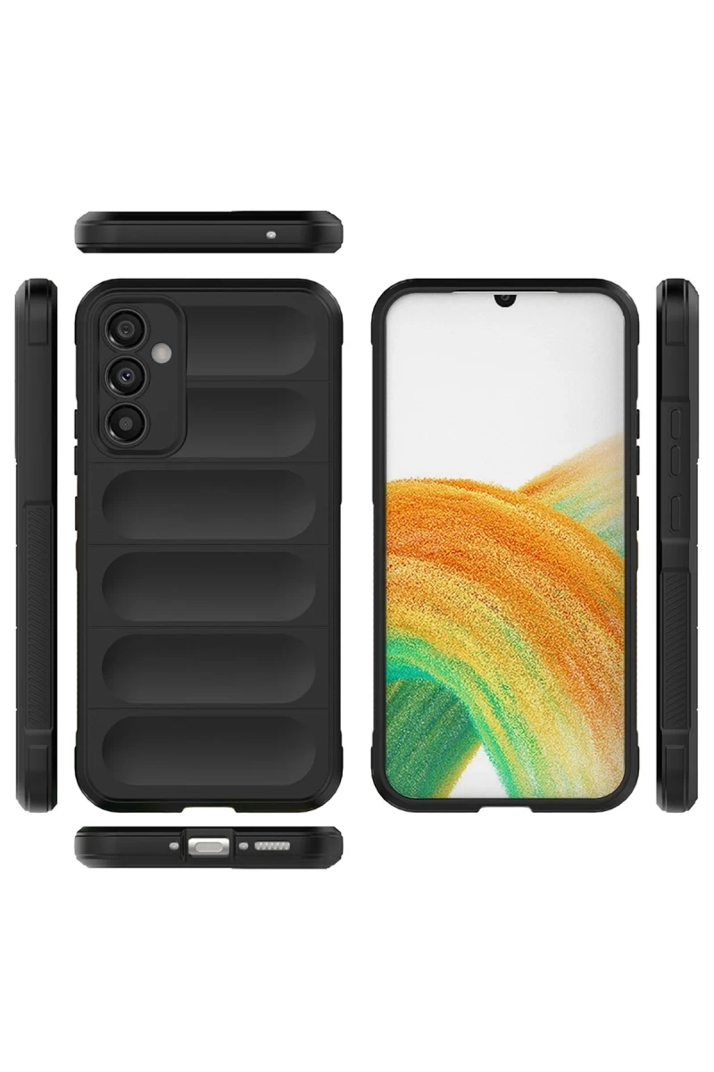 Samsung Galaxy M34 5G Uyumlu Kılıf Optimum Silikon - Siyah