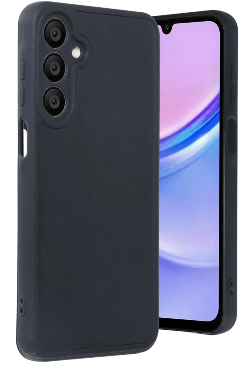 Samsung Galaxy A16 5G Uyumlu Kılıf Aras Deri Kapak - Siyah