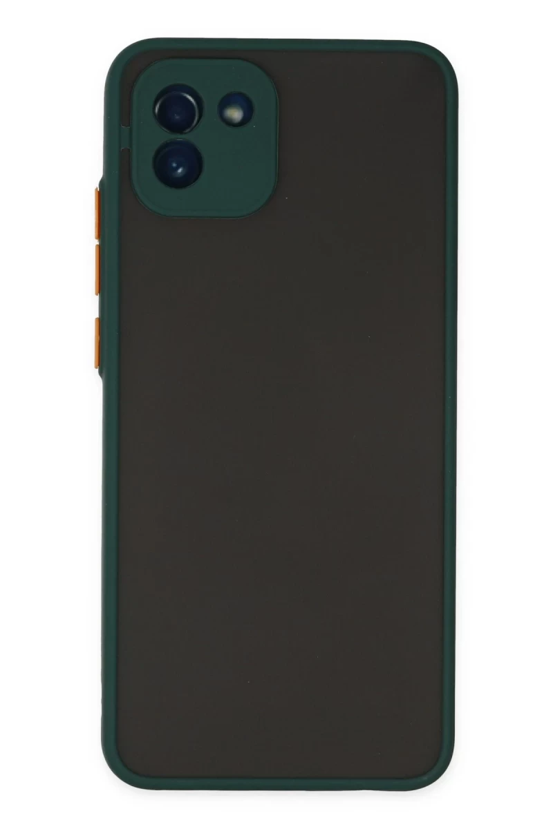 Samsung Galaxy A03 Uyumlu Kılıf Montreal Silikon Kapak - Yeşil
