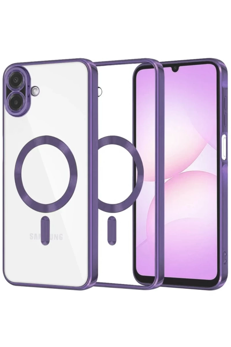 Samsung Galaxy A07 4G Uyumlu Kross Magneticsafe Kapak - Mor