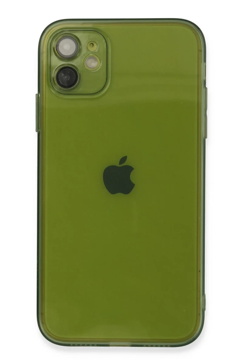 Apple iPhone 12 Uyumlu Kılıf Fly Lens Silikon - Yeşil