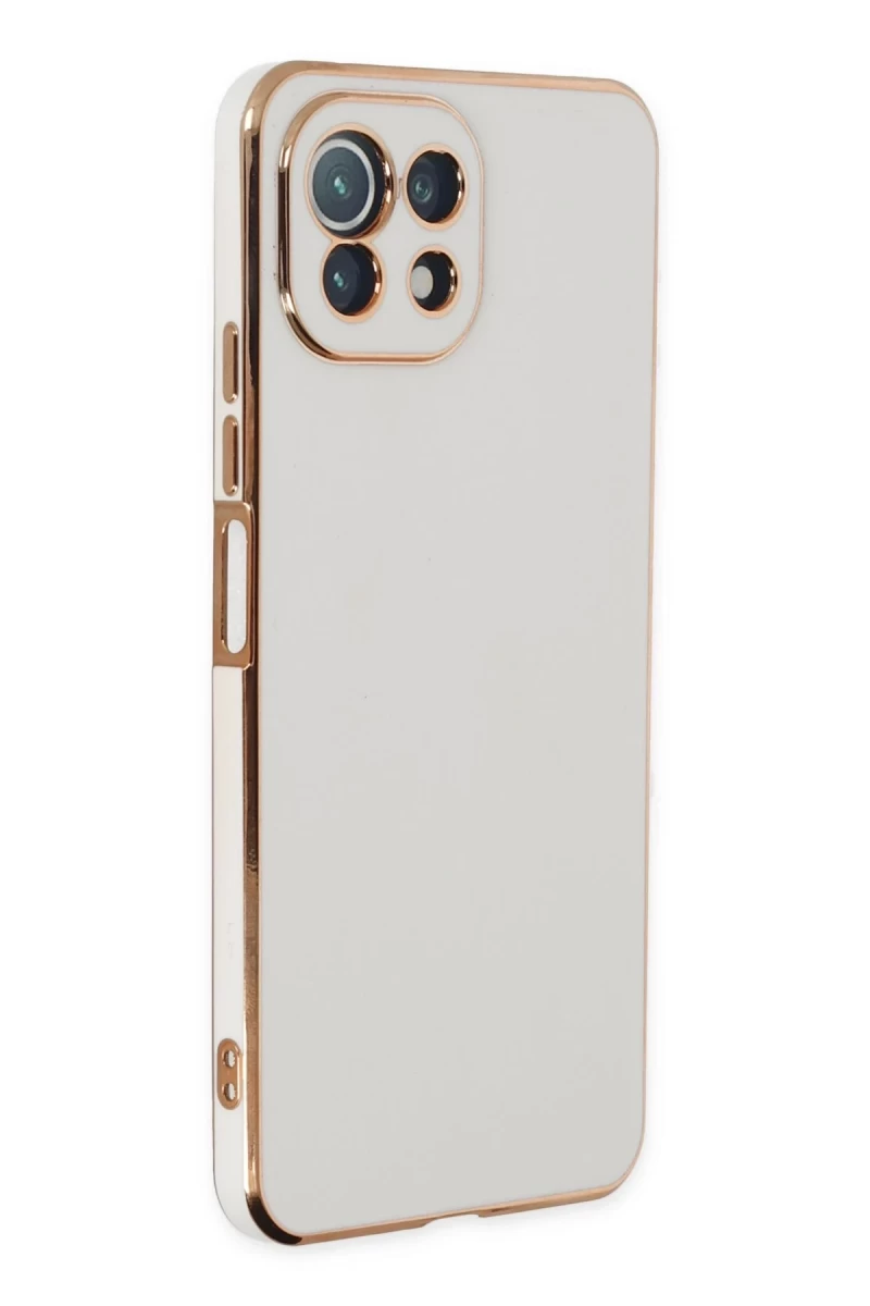 Xiaomi Mİ 11 Lite Uyumlu Kılıf Volet Silikon - Beyaz
