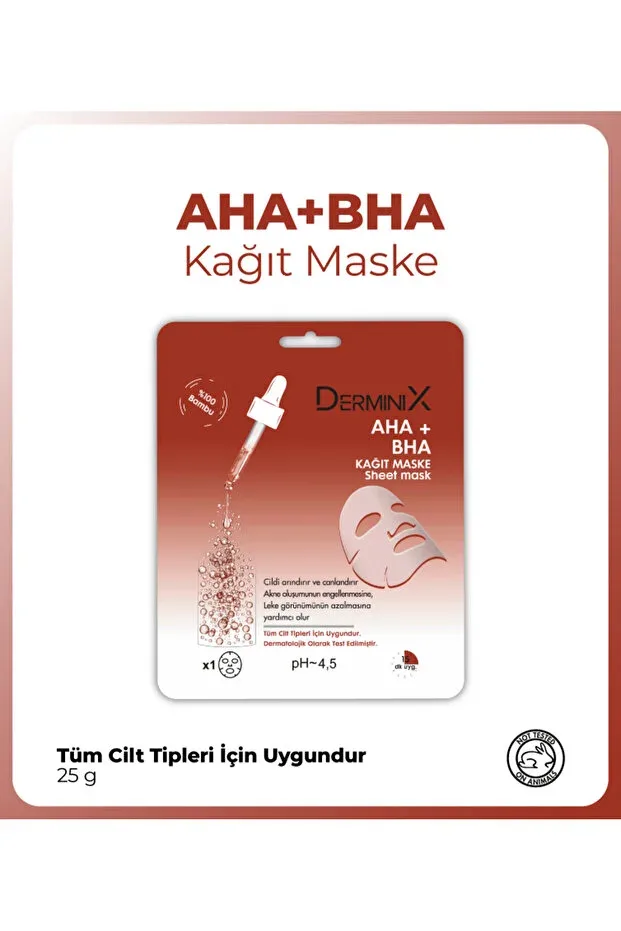 Yüz Bakım Kağıt Maske - AHA + BHA