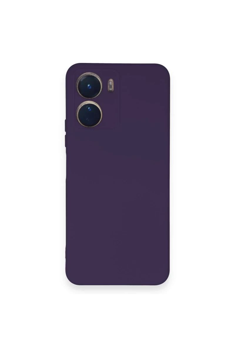 Vivo Y16 Uyumlu Kılıf Nano içi Kadife Silikon - Mor