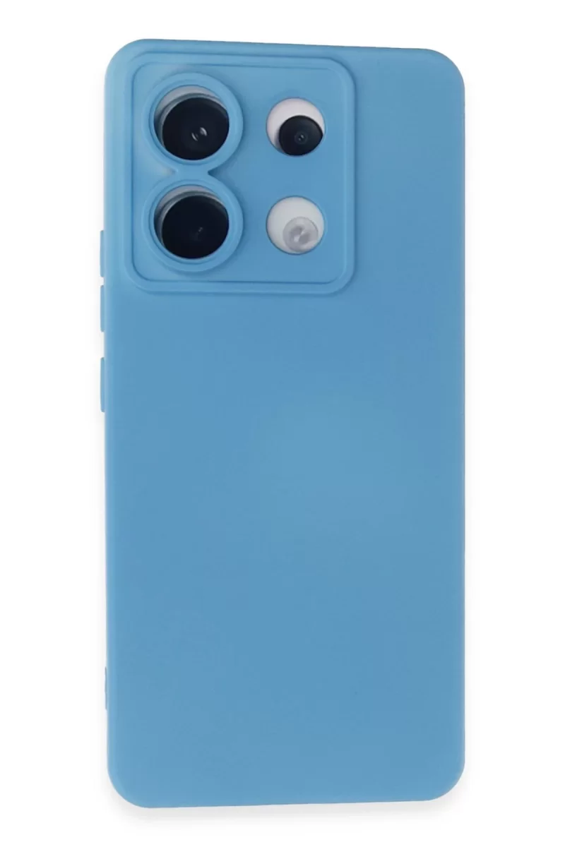 Xiaomi Redmi Note 13 Pro 5G Uyumlu Kılıf Nano içi Kadife Silikon - Mavi