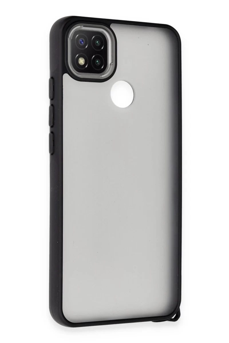Xiaomi Redmi 9C Uyumlu Kılıf Elegant Kapak - Siyah