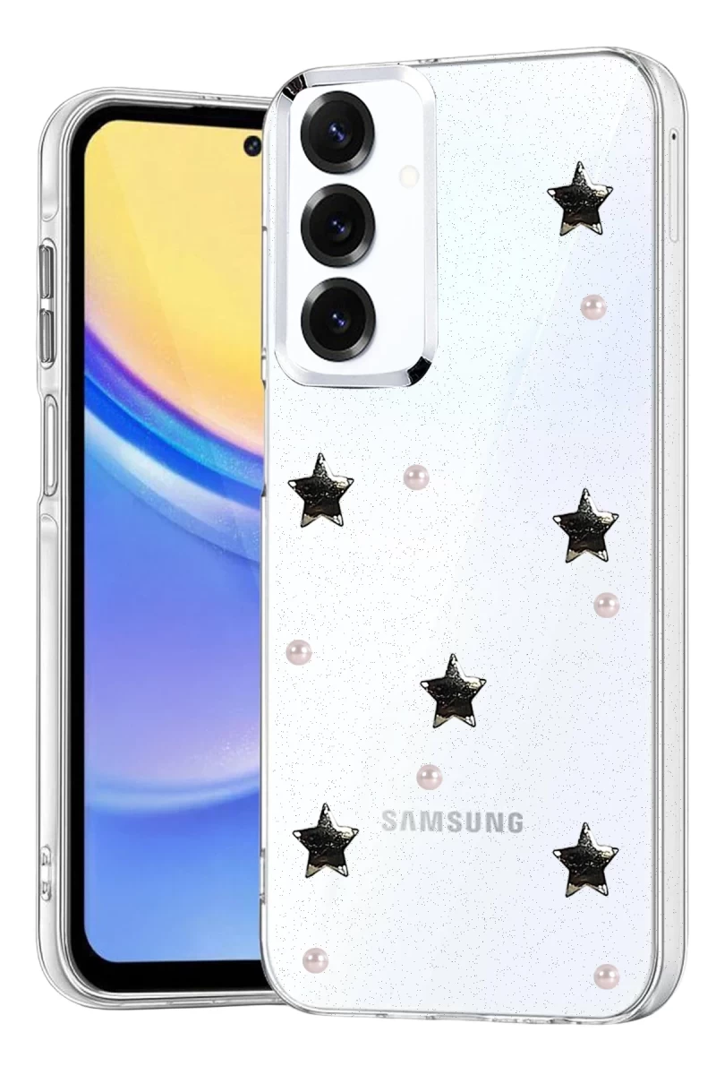 Samsung Galaxy S25 FE Uyumlu Fiyonk Desenli Kapak - Desen 7
