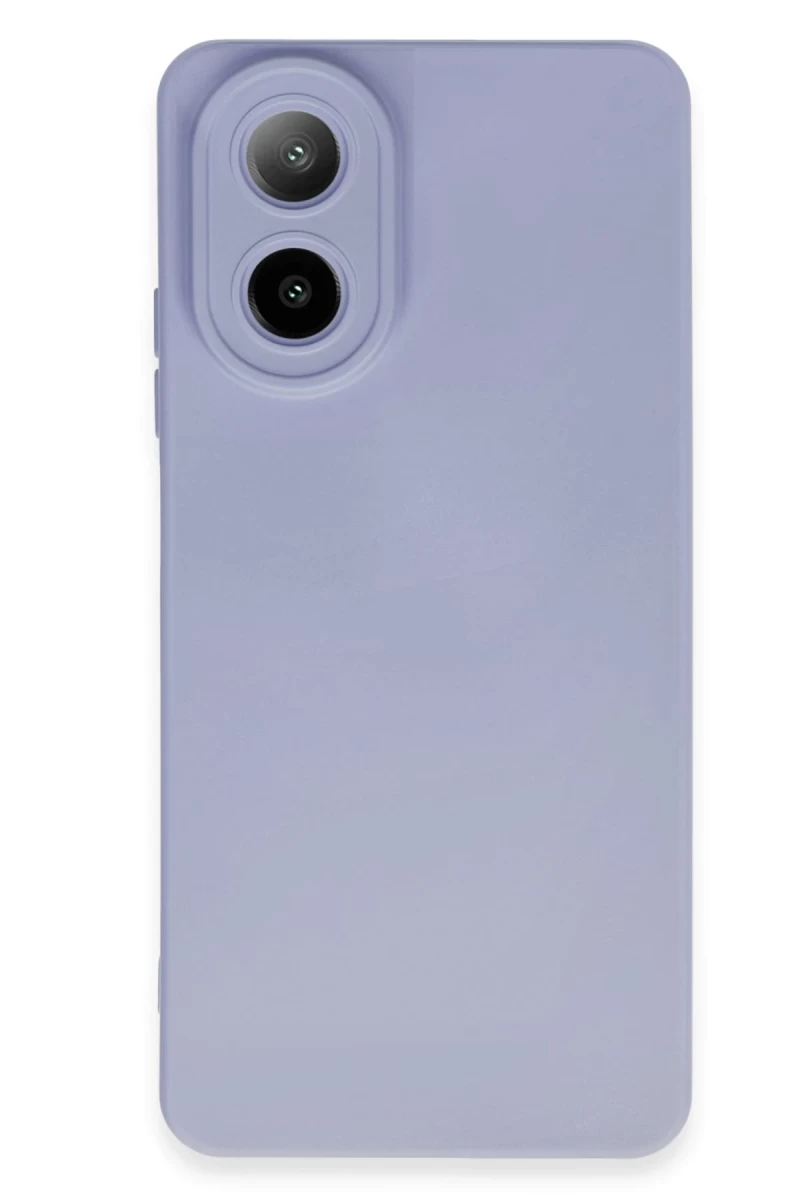 Oppo A38 Uyumlu Kılıf Nano içi Kadife Silikon - Lila
