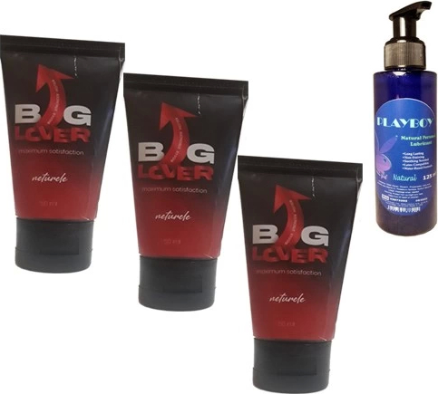 Big Lover Biglover Erkeklere Özel 50 ml Jel 50 ml 3 Adet - PLAYBOY Natural Personal Lubricant 125 ml
