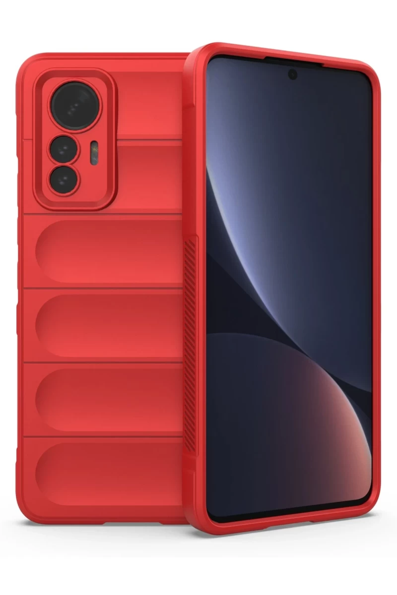 Xiaomi Mi 12 Lite Uyumlu Kılıf Optimum Silikon - Kırmızı