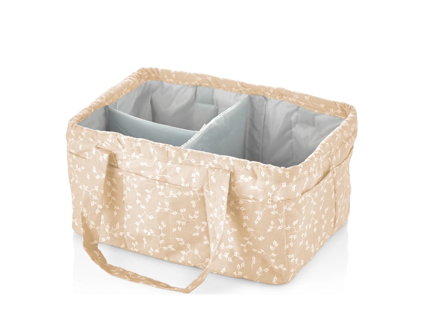 Katlamalı Anne & Bebek Organizer 795 Somon Çiçek · Renk: Somon Çiçek