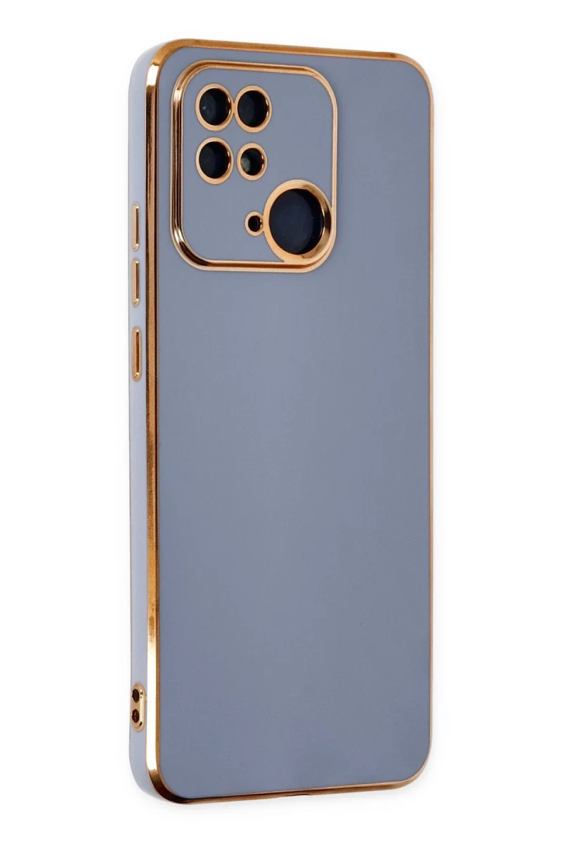 Xiaomi Redmi 10C Uyumlu Kılıf Volet Silikon - Mavi