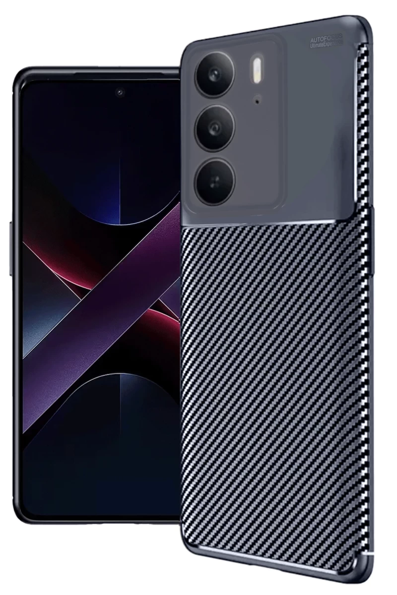 Realme C75 4G Uyumlu Auto Focus Karbon Kapak - Lacivert