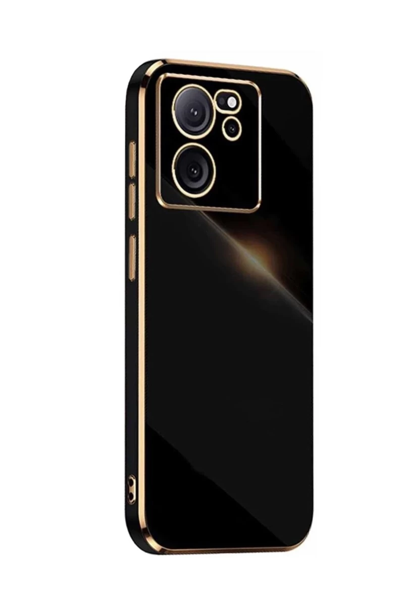 Xiaomi Mi 13T Pro Uyumlu Kılıf Volet Silikon - Siyah