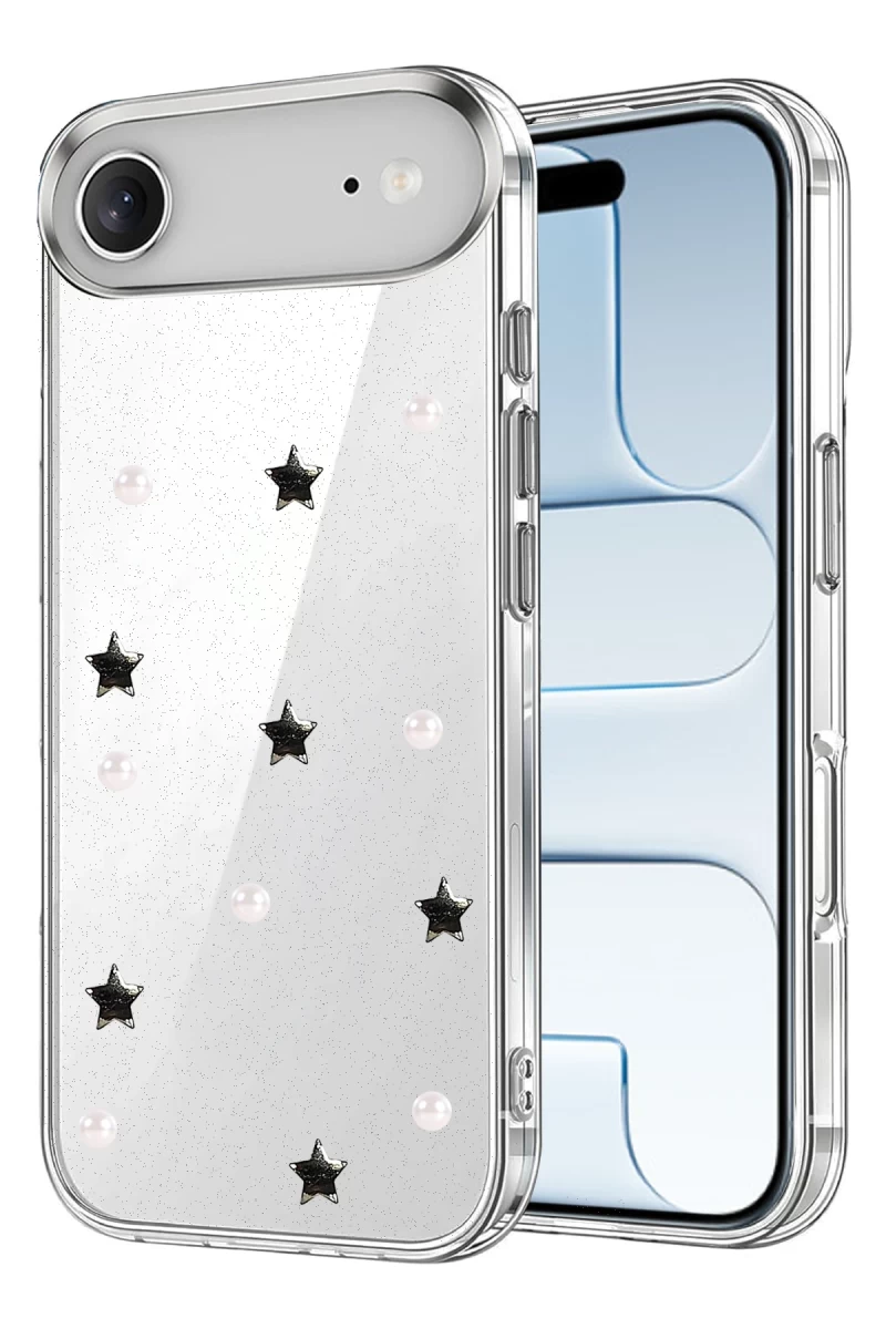 Apple iPhone 17 Uyumlu Air Uyumlu Fiyonk Desenli Kapak - Desen 7