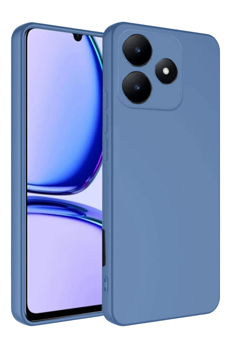 Realme C61 Uyumlu Kılıf First Silikon - Mavi