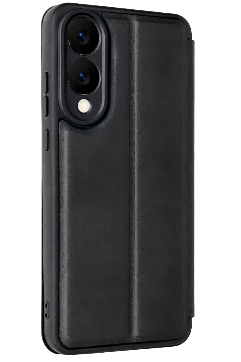 Samsung Galaxy S25 Uyumlu Edge Flip Cover - Siyah
