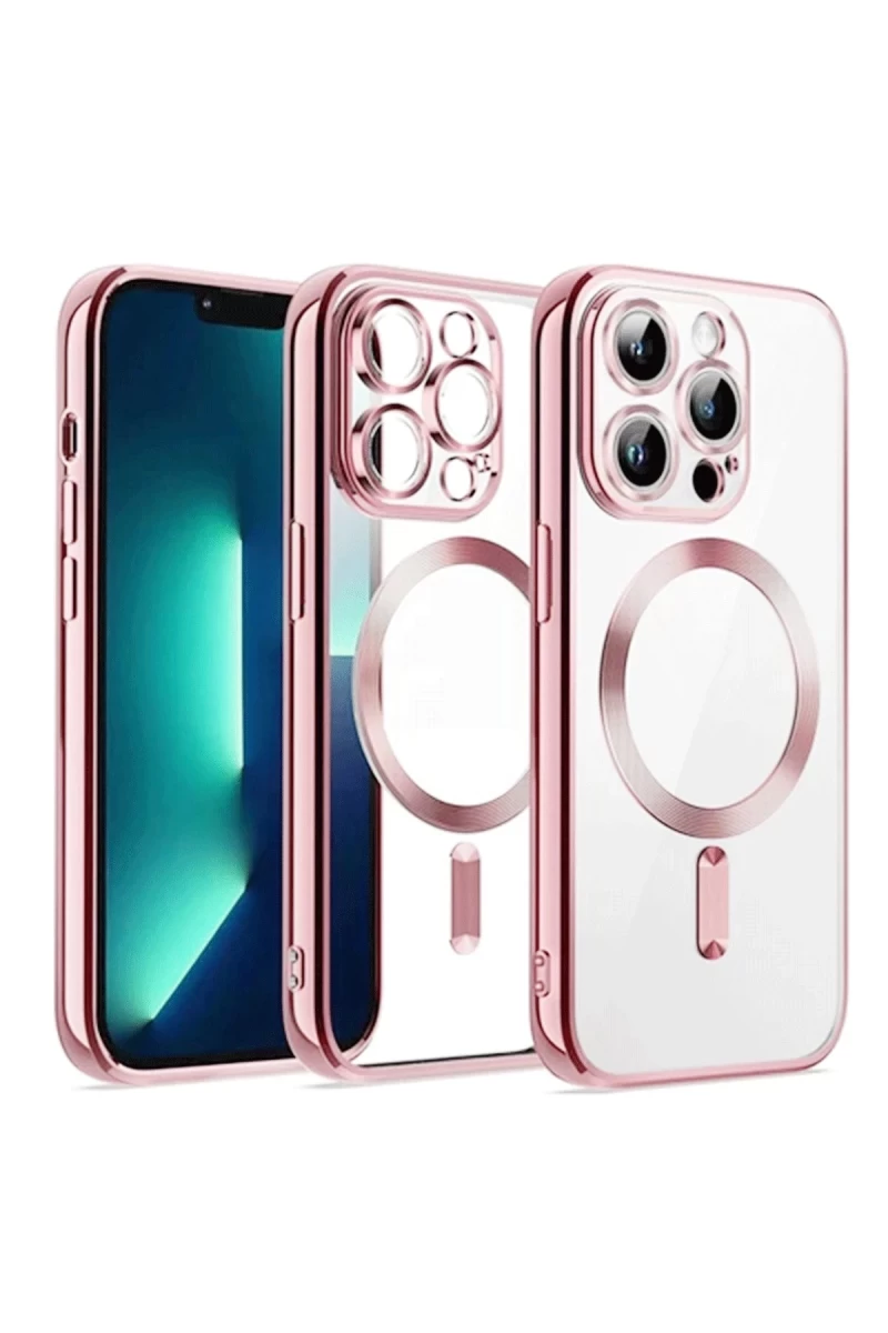 Apple iPhone 15 Uyumlu Kılıf Kross Magneticsafe Kapak - Pembe