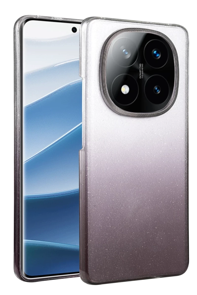 Xiaomi Redmi Note 14 Pro 5G Uyumlu Glossy Kapak - Siyah