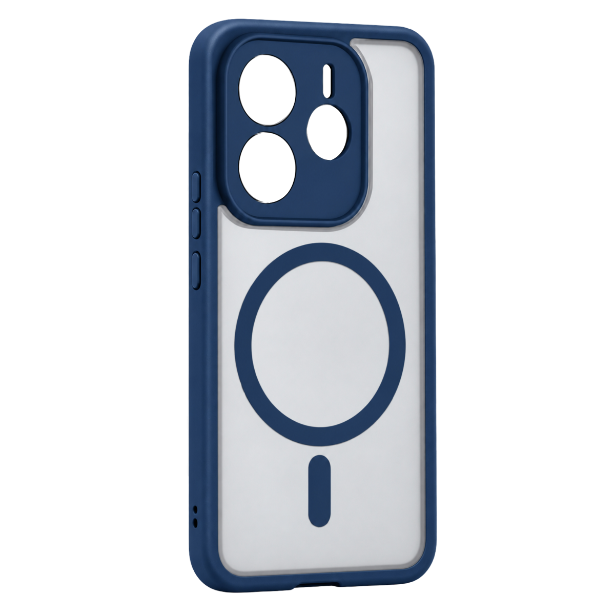 Xiaomi Redmi Note 14 4G Loji Magsafe Kapak - Mavi