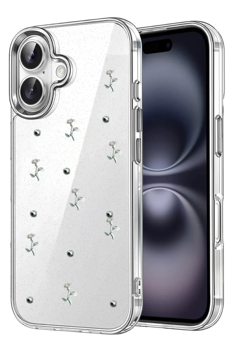 Apple iPhone 17 Uyumlu Fiyonk Desenli Kapak - Desen 4