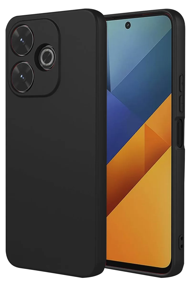 Xiaomi Redmi 13 4G Uyumlu Kılıf Nano içi Kadife Silikon - Siyah