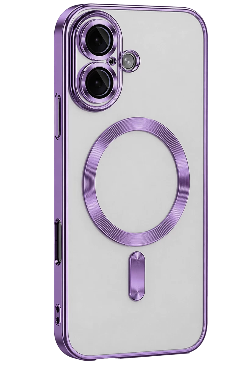 Apple iPhone 16 Uyumlu Kılıf Kross Magneticsafe Kapak - Mor