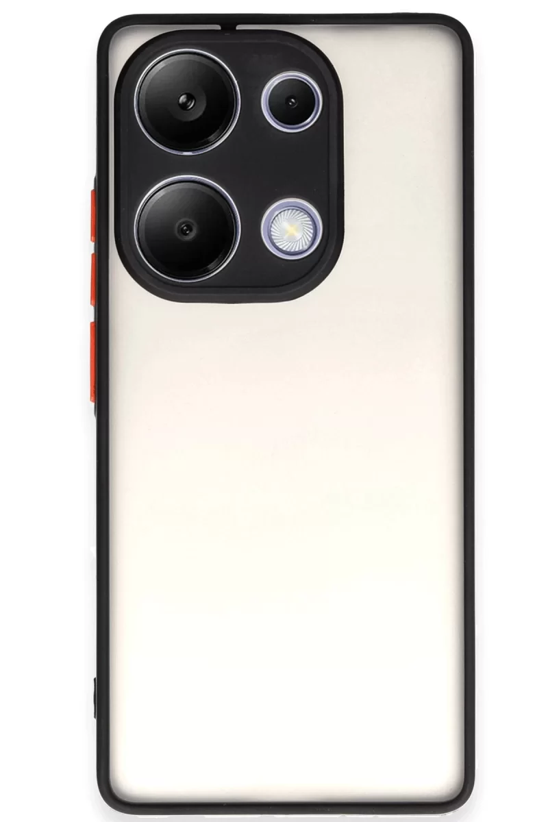 Xiaomi Redmi Note 13 Pro 4G Uyumlu Kılıf Montreal Silikon Kapak - Siyah