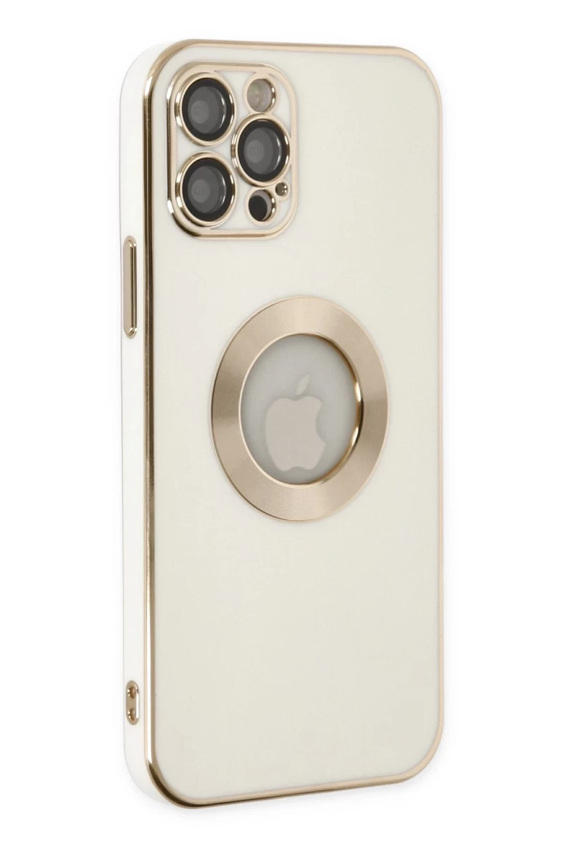 Apple iPhone 12 Pro Max Uyumlu Kılıf Store Silikon - Beyaz