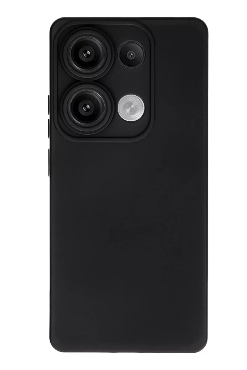 Xiaomi Redmi Note 13 Pro 4G Uyumlu Kılıf Nano içi Kadife Silikon - Siyah