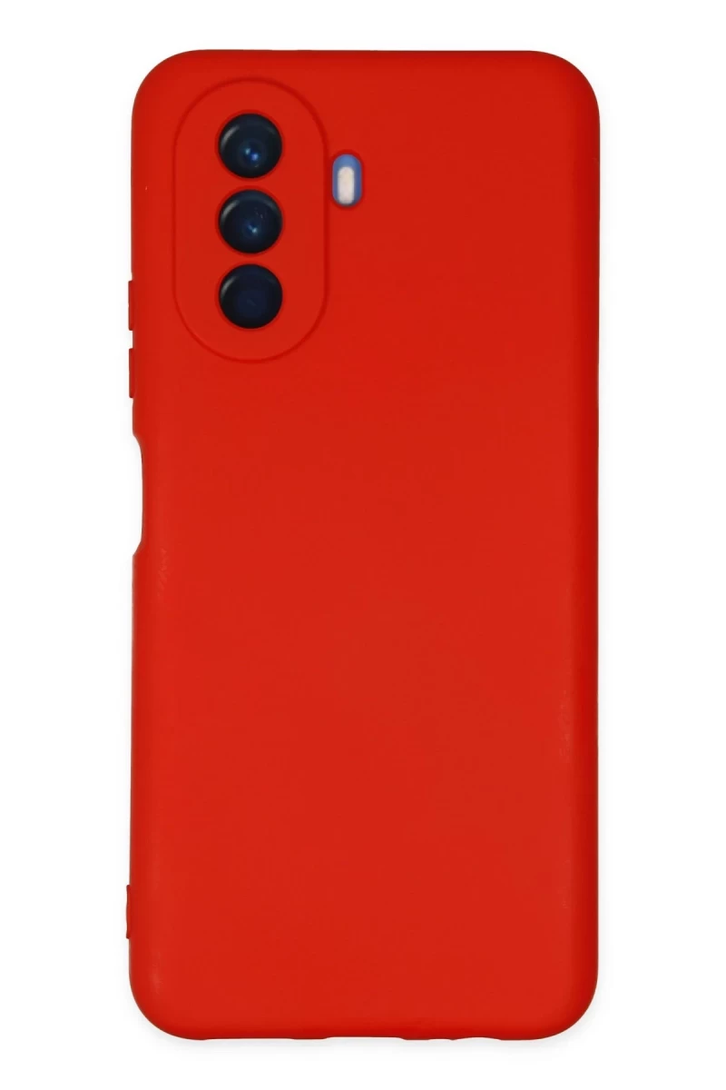 Huawei Nova Y70 Uyumlu Kılıf Nano içi Kadife Silikon - Kırmızı
