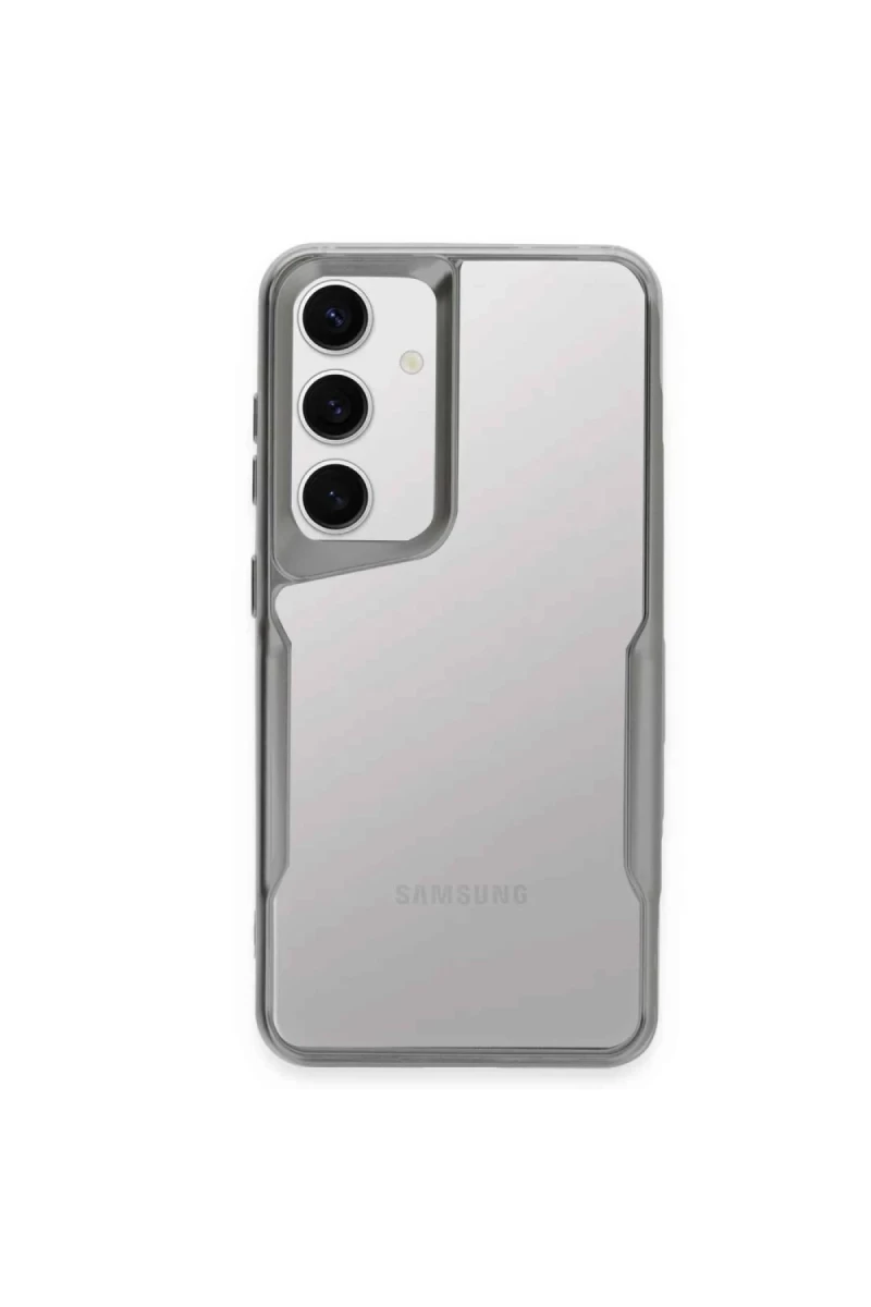 Samsung Galaxy A24 4G Uyumlu Kılıf Boyi Silikon Kapak - Gümüş