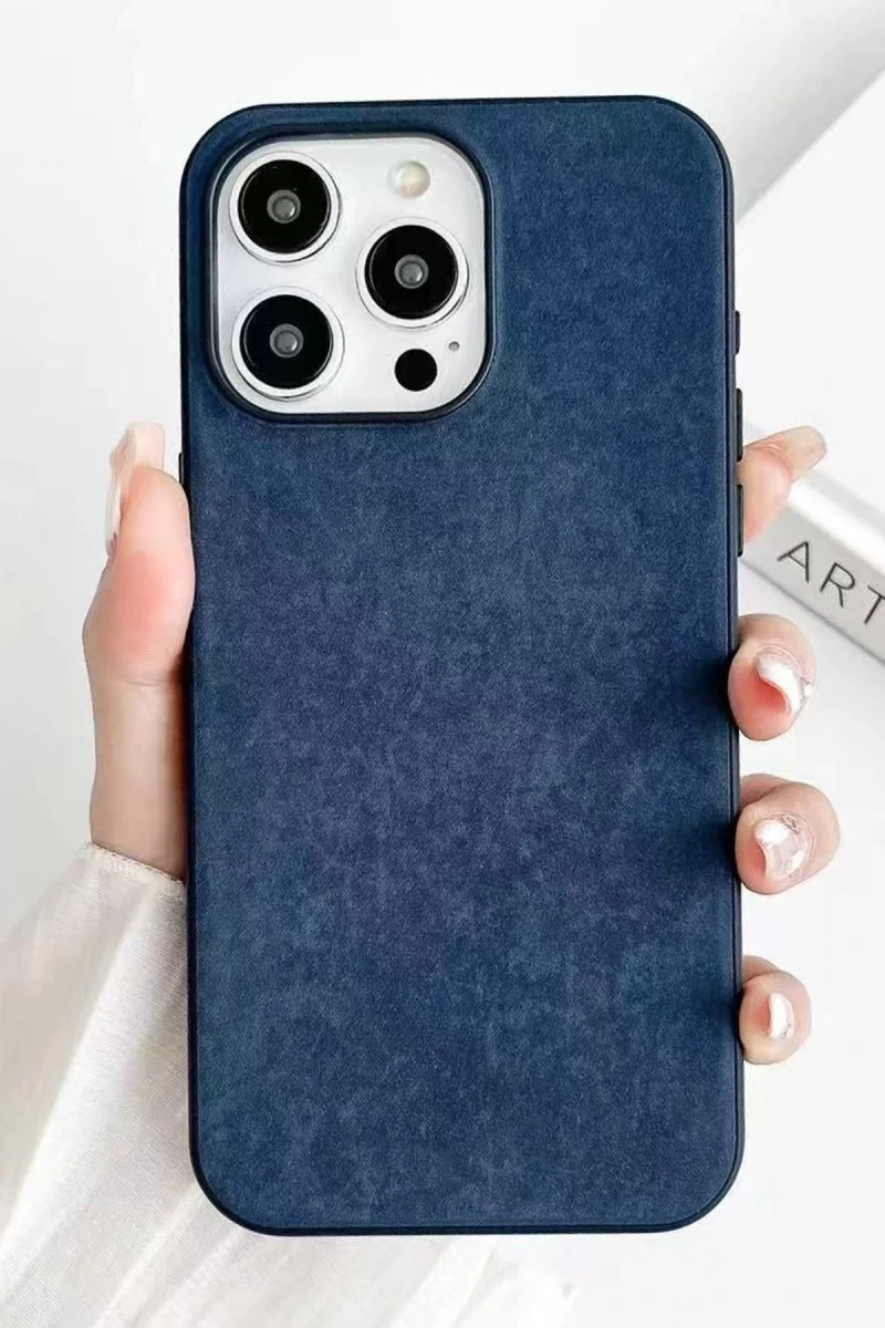 Apple iPhone 15 Pro Uyumlu Kılıf Karen Magsafe Kapak - Lacivert