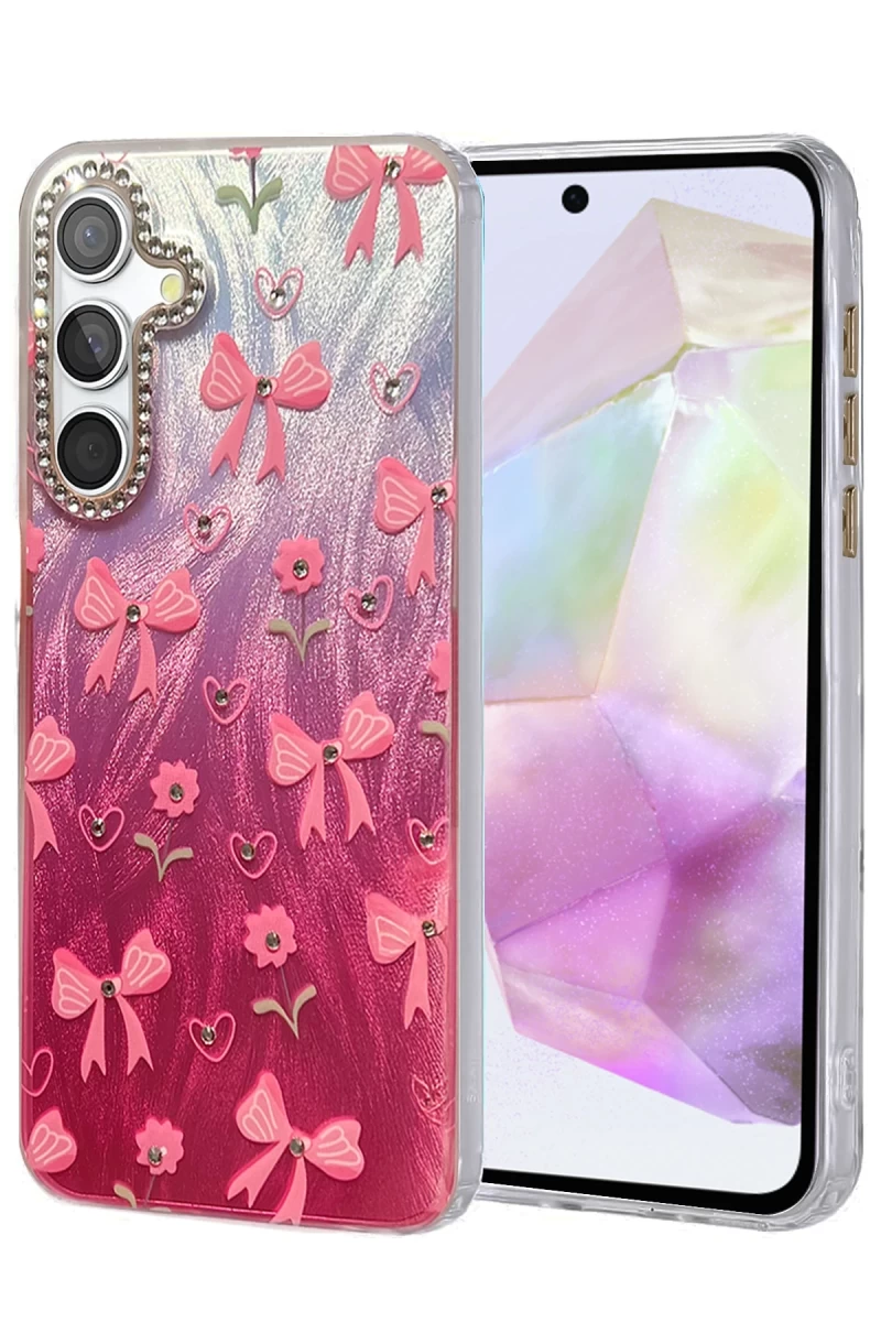 Samsung Galaxy A35 5G Uyumlu Kılıf Blade Aynalı Desenli Kapak - Desen 3