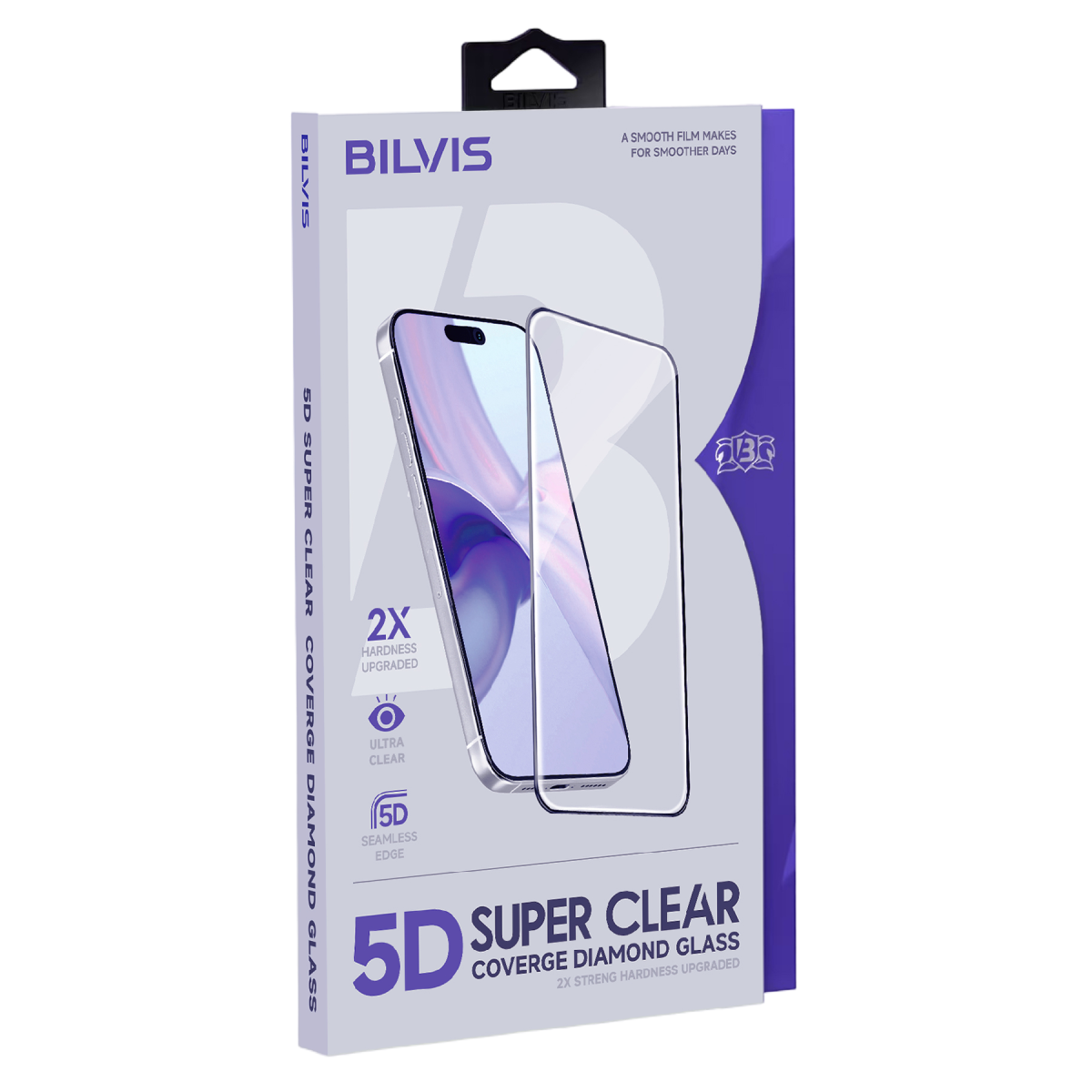 Apple iPhone 17 Pro Max /18 Pro Max Bilvis 5D Super Clear Diamond Cam Ekran Koruyucu -Şeffaf